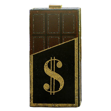 Chocolate $ Money Bar Evening Clutch: A sparkling bag for your night out from NSE Imports #1.